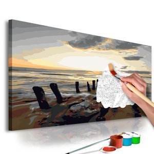 Obraz do samodzielnego malowania - Plaża (wschód słońca)